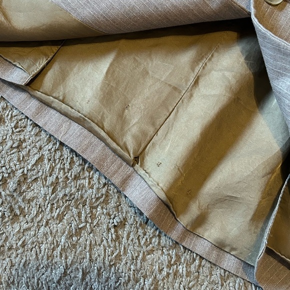 Vintage Yves Saint Laurent Men’s Button Front Tweed Suit Blazer Jacket Sz 42 Tan - Picture 14 of 15